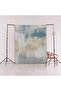 Sdney Blue Beige Themed Powder Abstract Patterned Creative Modern Decorative Carpet 2203 - 5