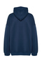Indigo Oversized Hooded Label Inside Fleece/Warm Sweatshirt Tmnaw24Ao00000 - 8