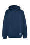 Indigo Oversized Hooded Label Inside Fleece/Warm Sweatshirt Tmnaw24Ao00000 - 6