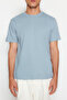 Lacivert-Mavi Basic Slim Fit/Dar Kesim %100 Pamuklu 2'li Paket Kısa Kollu T-Shirt TMNSS19BO0075 - 6