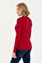 Women's Red V-Neck Basic Sweater ELİFSU BUTİKHOME - 5