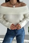 Women's Scoop Neck Ribbed Sweater - 3