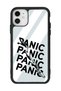 iPhone 11 Panic Design Glossy Phone Case with Mirror