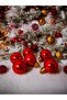 Christmas Pine Tree Ball 3cm Red Shiny 6Pcs Mini Christmas Ball 3cm Cici Balls - 2