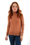 Tile 100% Organic Cotton Turtleneck Hair Braided Knitwear Sweater Knitted Blouse