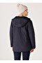 Navy Blue Women's Coat W232275410-Navy Blue - 5