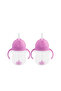 Click Lock Spout Drinking Cup with Straw, Purple, 6 months, 207ml, Pack of 2