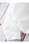Mountain and Slogan Graphic Kangaroo Pocket Drawstring Hoodie White - 5