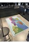 Multicolored Surrealist Rooster Patterned Creative Modern Decorative Carpet 2153 - 2