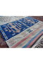 Blue-Cream Tones, Handmade Wonderful Yörük Cecim, to Your Kitchen, Office, Gift Rug 146 X 78 cm T8 - 3