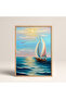 Framed Single Painting Sailboat Series Classic Poster Painting Tk/125 - 2