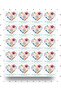Teachers' Day Heart Sticker Set 4x4,5cm Teachers' Day 24 November School Celebration Label NSTI0100 - 2