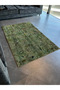 Green Forest Themed Bird and Tree Patterned Creative Modern Decorative Rug 2184 - 3