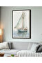 Framed Single Painting Sailboat Series Classic Poster Painting Tk/126