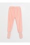 2-Piece Velvet Pajama Bottoms for Baby Girls - Elastic Waist and Socks - 4