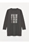 Crew Neck Printed Long Sleeve Women's Tunic - 6