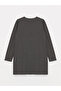Crew Neck Printed Long Sleeve Women's Tunic - 7