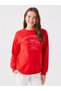 Crew Neck Printed Long Sleeve Maternity Sweatshirt - 2