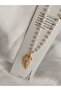LEAFED PEARL Rhinestone Steel NECKLACE - 2