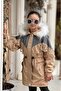 Girl's Cream Coat