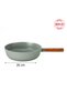 Fika Gray 4 Piece Practical 26 cm Pot Pan Wok Set - 4