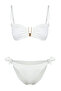 Ekru Dokulu Aksesuarlı Straplez Kaplı Brazilian Normal Bel Bikini Takımı TBESS24BT00019 - 6