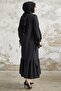 Yena Robe Sleeve Tied Dress - Black - 5