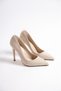 Skin Suede Women's Classic Heeled Shoes BG1004-119-0003 - 4
