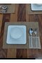 Runner, American Service, Set of 4 Natural Linen Straw Pocket Model - 5