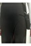 Black Pencil Skirt with Slit Detail 1stClass Production - 5