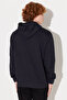 Hooded Regular Fit Black Men's 100% Cotton Sweatshirt L80YRY01 - 7