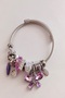 Stainless Steel Butterfly Charm Bracelet - 6