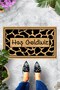 Digital Printed Black Spotted Welcome Written Decorative Door Mat