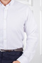 Ccs Collar Buttoned Textured White Shirt - 7