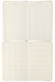 Monaco Suede Leather Hard Cover Planner Notebook, 100 gr Ivory Paper192 Sheets, 13x21 cm - 5