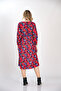 Red Floral Purple Winter Dress from Divitin Flannel - 6