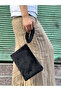 Women's Plush/Teddy Zippered and Lined Clutch Handbag - 4