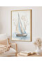 Framed Single Painting Sailboat Series Classic Poster Painting Tk/127