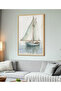 Framed Single Painting Sailboat Series Classic Poster Painting Tk/126