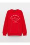 Crew Neck Printed Long Sleeve Maternity Sweatshirt - 6