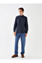 Regular Fit Long Sleeve Striped Men's Shirt - 3