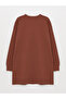 Crew Neck Printed Long Sleeve Oversize Women's Sweatshirt Tunic - 6