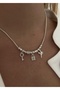 Silver Color Fairy Charm Necklace 40 Cm - 2