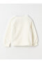 Crew Neck Embroidered Long Sleeve Plush Girl's Sweatshirt - 3