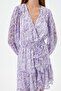 Women's Lilac Patterned Dress - 5