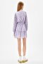 Women's Lilac Patterned Dress - 4