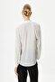 Women's Off White Blouse - 4