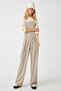 Women's Gray Plaid Jumpsuit - 3