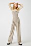 Women's Gray Plaid Jumpsuit