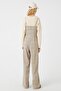 Women's Gray Plaid Jumpsuit - 4